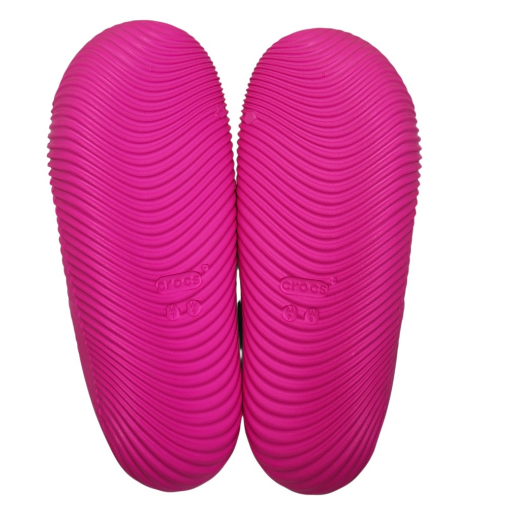 Crocs Mellow Tide Recovery Slides Womens 9 Mens 7 Pink Crush Comfort Sandals NEW - Picture 9 of 15